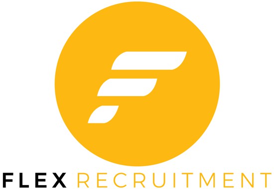 logotipo amarelo recursos humanos flex